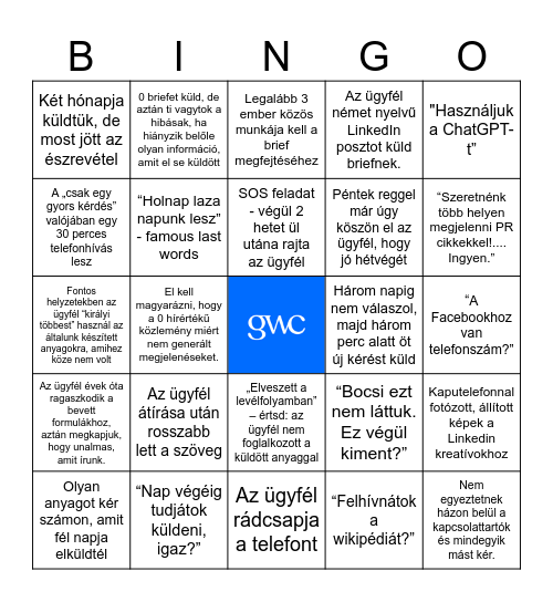 Badwill Bingo Card