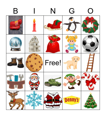 DR Christmas Bingo Card