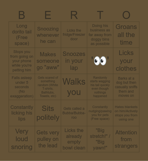 Alberto Bingo!!1!1!1!1 Bingo Card