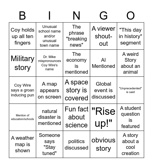 Untitled Bingus Bingo Card