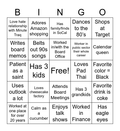 Bingo Card