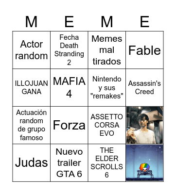 TGA 2024 Bingo Card