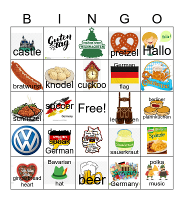 Travel to Germany Bingo Card