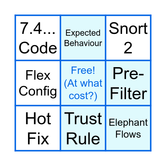 Cisco Bingo! Bingo Card