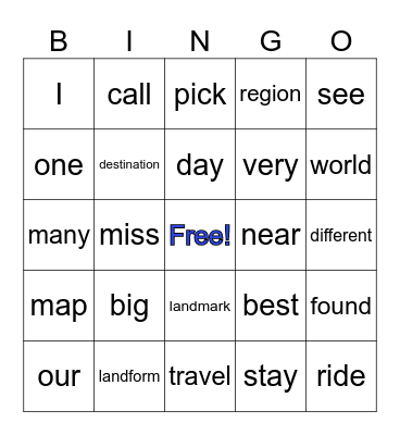 November 2024 Bingo Card