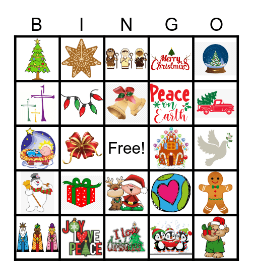 Christmas Bingo Card