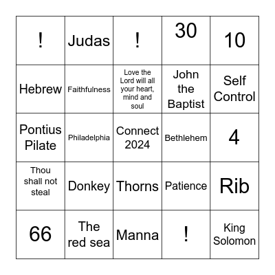 Connect Bingo Card