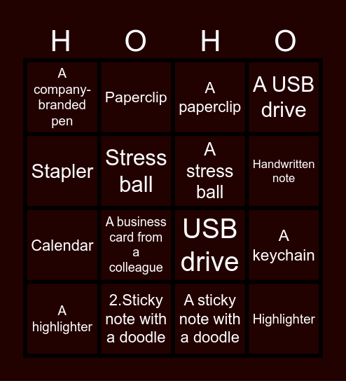 DATA MANAGEMENT HOLIDAY PARTY Bingo Card