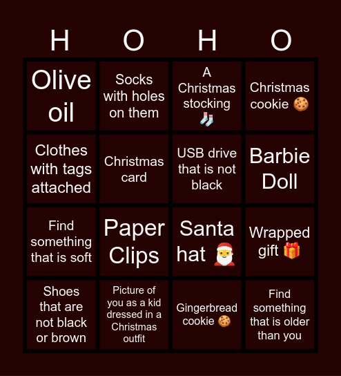 DATA MANAGEMENT HOLIDAY PARTY Bingo Card