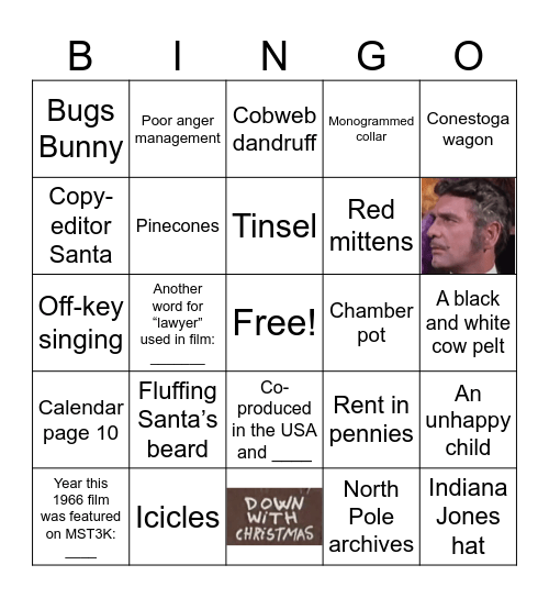 The Christmas That Almost Wasn't Bingo Card