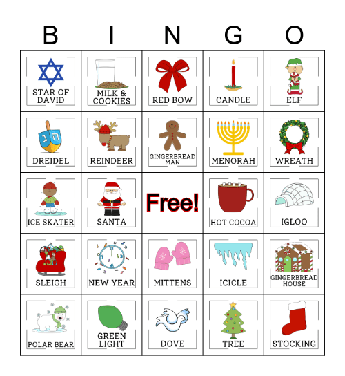 HOLIDAY BINGO Card