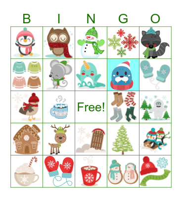 COE WINTER BINGO Card