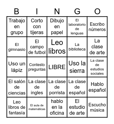 Que haces en la clase Bingo Card