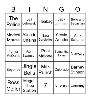 Holiday Drinking, Random Christmas Facts, and ??? Bingo Card
