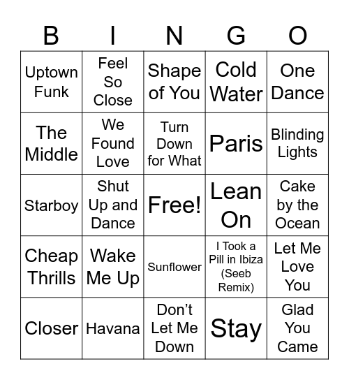 Party like its 2016 Bingo Card