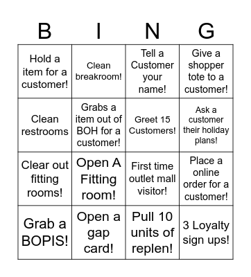 We Sell Bongo Bingo Card