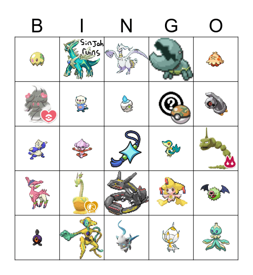 2024 SHINY BINGO ! Bingo Card