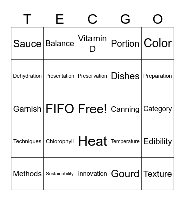 BINGO ALA TLE Bingo Card
