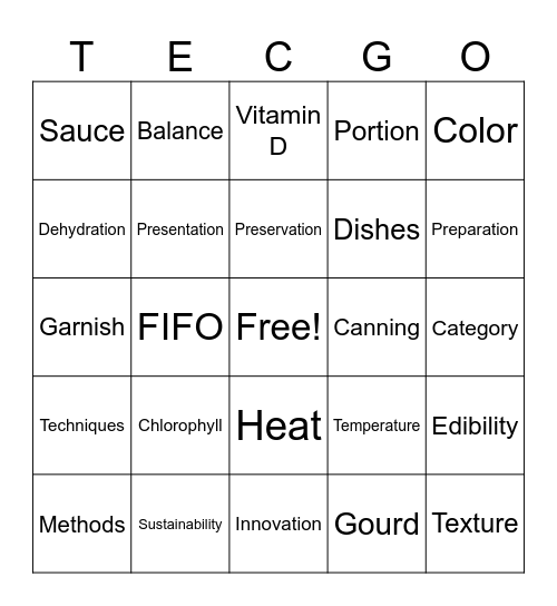 BINGO ALA TLE Bingo Card