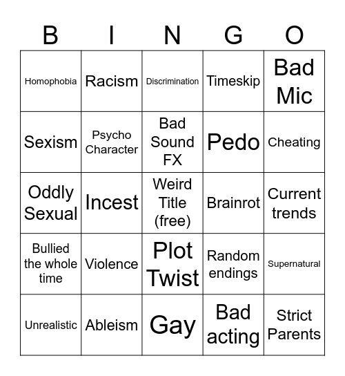 Tomorrow's Teachings Bingo Card