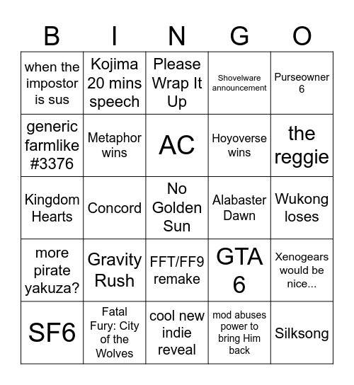 middle is the only legit reason to bring Him back Bingo Card