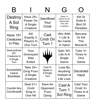 2024 OPA XMAS BINGO Card