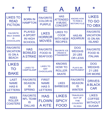 BUDDY BINGO Card
