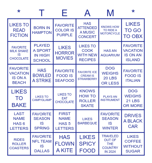 BUDDY BINGO Card