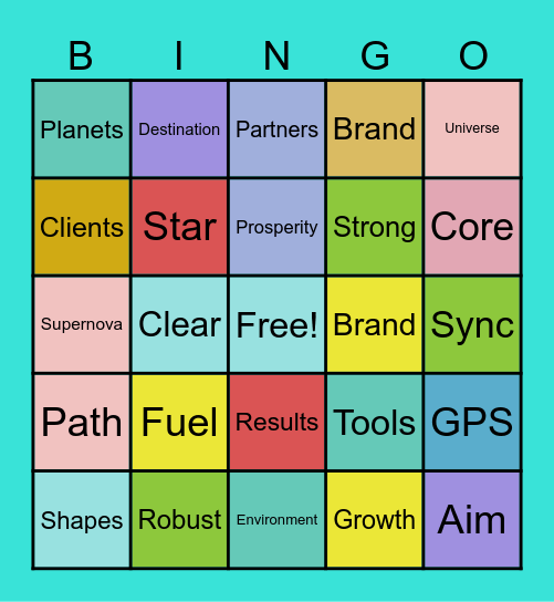 HCLS Vision / Mission Bingo Card