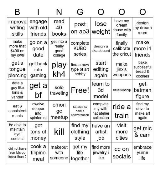 leego Bingo Card