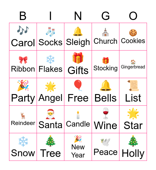 Ho Ho Ho Bingo Card