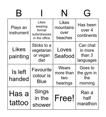 Barcelona Ice Breaker Bingo Card