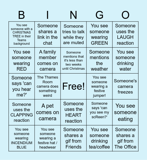 Consulting EOY BINGO! Bingo Card