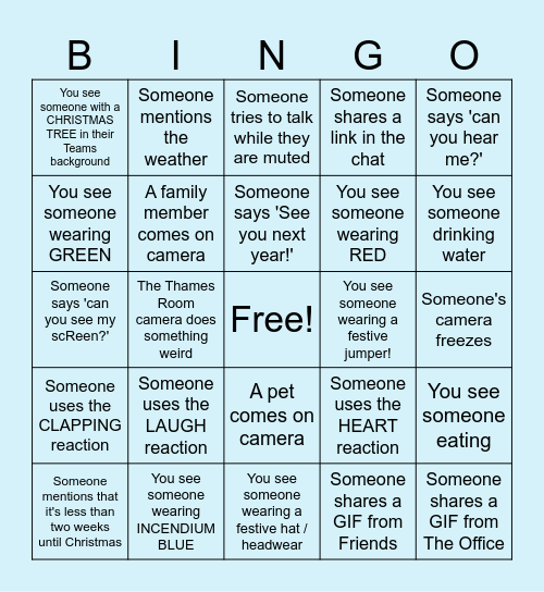 Consulting EOY BINGO! Bingo Card