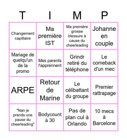 BINGO CARD 2025 Bingo Card