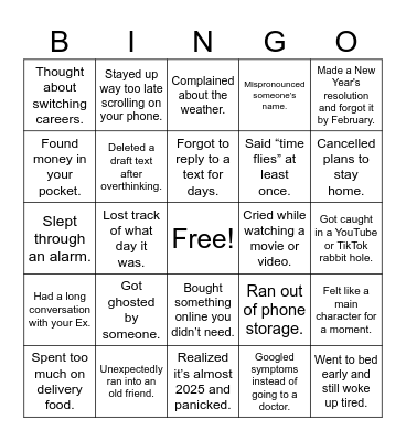 2024 Bingo Card