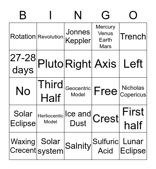 Bingo hello Bingo Card