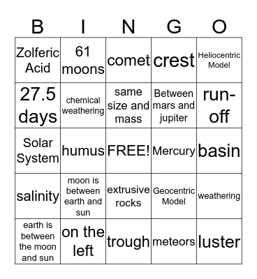 Let's play bingo Card