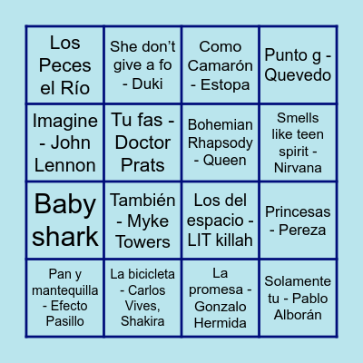 BINGO MUSICAL Bingo Card