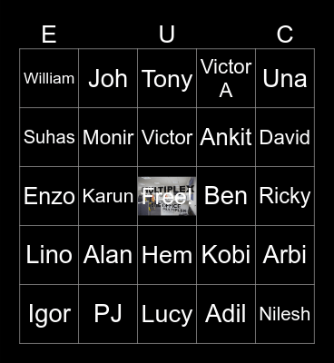 EUC Bingo Card