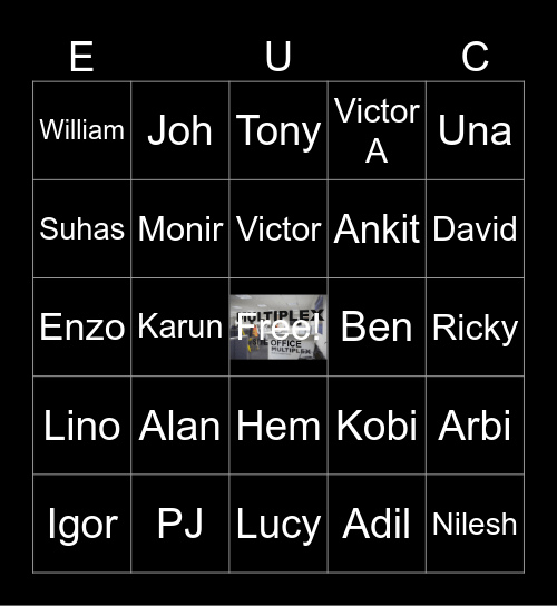 EUC Bingo Card