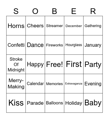 ATP New Year Bingo Card