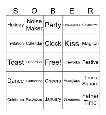 ATP New Year Bingo Card
