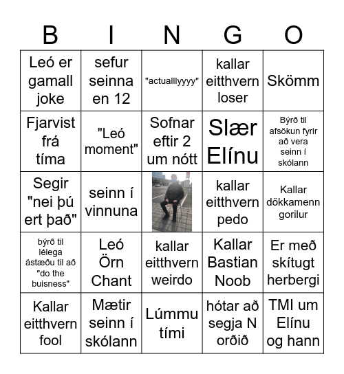 Victor bingo card Bingo Card