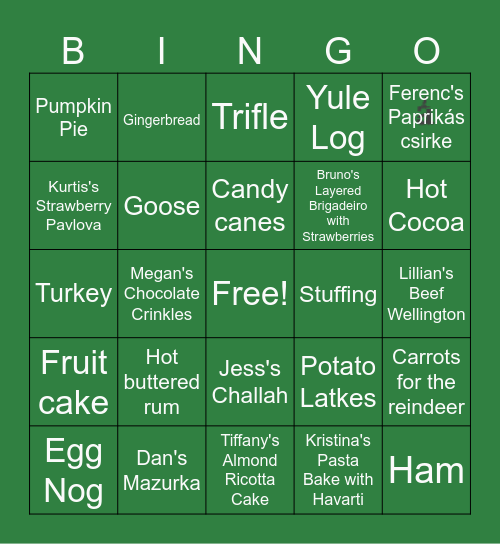 CP Team Bingo Card