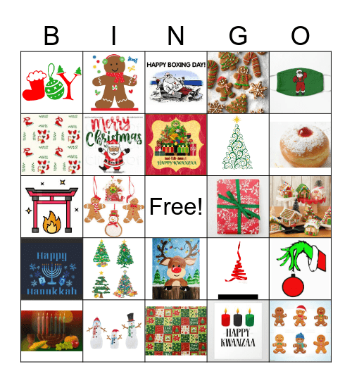 Holiday Party 2023 Bingo Card