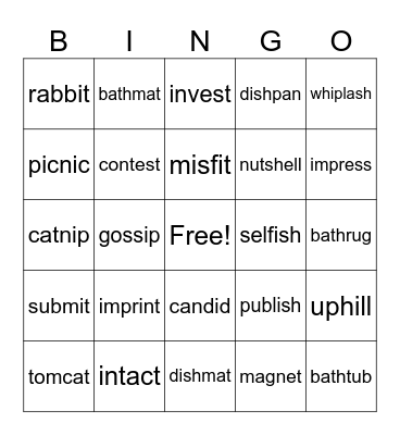 vc.cv Bingo Card