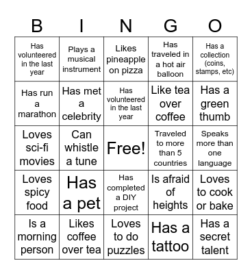 Breakfast Bingo Bonanza Bingo Card