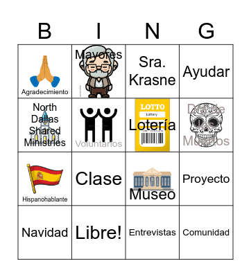 Español en la Comunidad Bingo Card