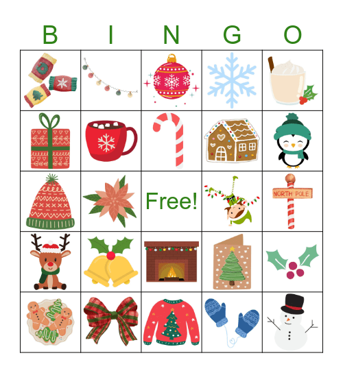 Holiday Bingo Card